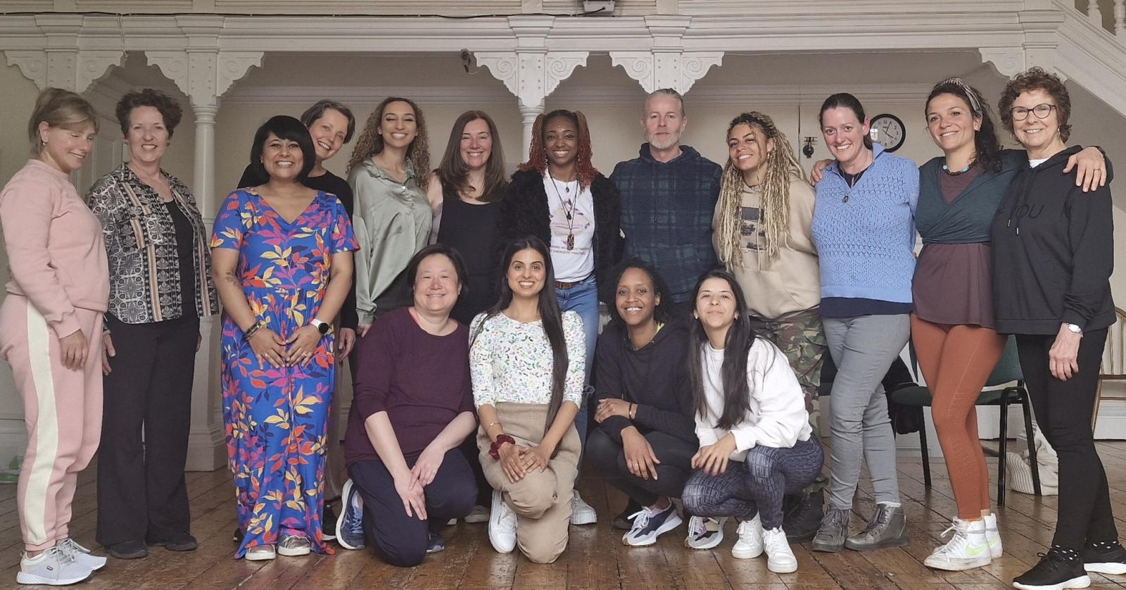 College Students with Blue Marsden